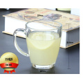 Haonai Bistro Glass Coffee Mug, 0.35-Liter, 12-Ounce Glass Milk Mug Glassware,Drinkware and Kitchenware